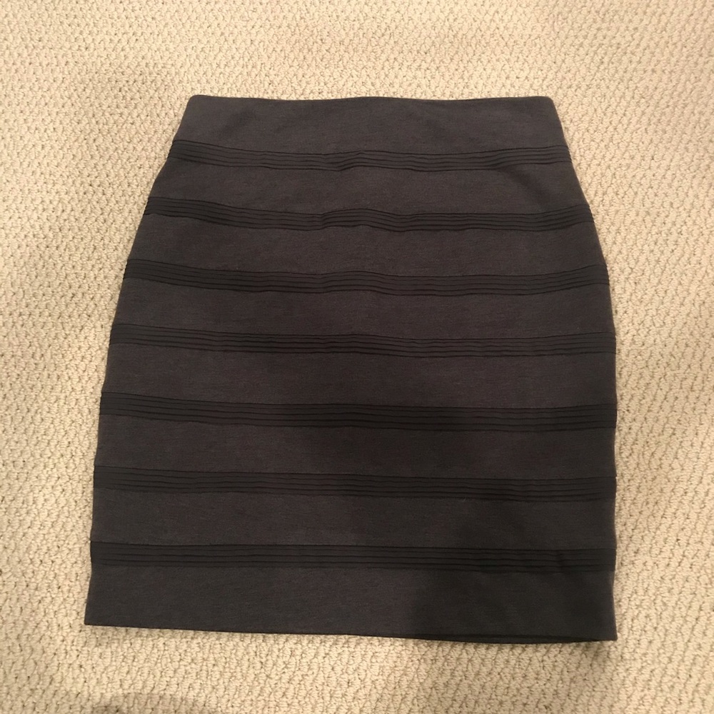 Calvin Klein Grey Work Skirt